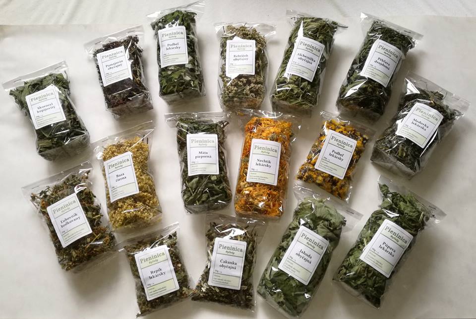 Sušené bylinky Pieninica sú čisto prírodnými produktami - sypaný čaj